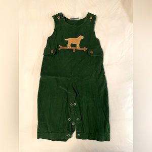 Little English Corduroy John John Coveralls